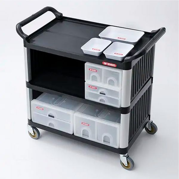 61221 Візок сервірувальний 1020х500х960 мм (три полиці)