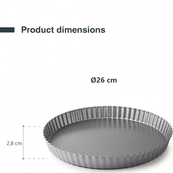 68793 Форма для торта d 260 мм, h 28