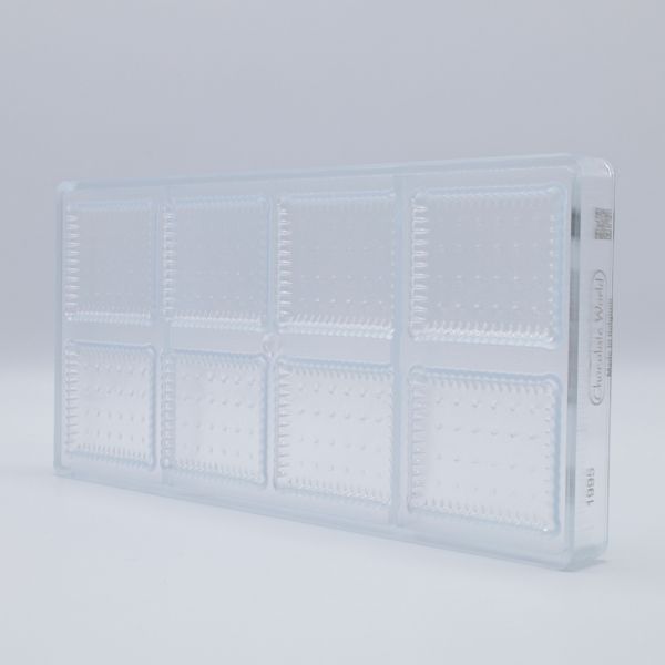 1995 CWФорма для шоколада "Petit Beurre" 59,5х50х5 мм, 2х4, 14 г