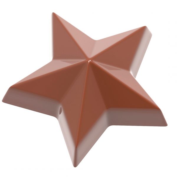 2487 CW Форма для шоколаду "Зірка" 42,5х44,5х17,5 мм, 3х5 шт, 10,5 г