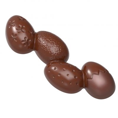 12188 CW Модуль для шоколада "Пасхальні яйця" 118х42х15 мм, 6х1, 38 г