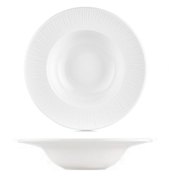 PL-GT-25-CK Тарілка для пасти з прямим бортом 25 см (400 мл), серія "Plise"