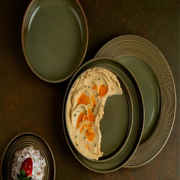 HL-BB-GT-27-DZ Тарілка кругла 27 см, серія "Helix Bamboo"