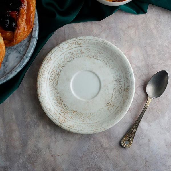 AN-ZT-01-KT Блюдце 12 см під чашку 75 мл,  серія "Antico"