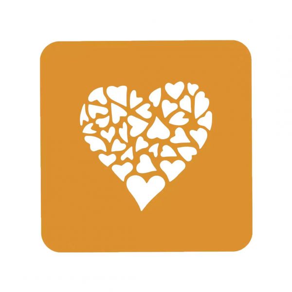 STENCIL AMORE Набір 2  силіконових килимка "Любов" 100x98 h 1 mm