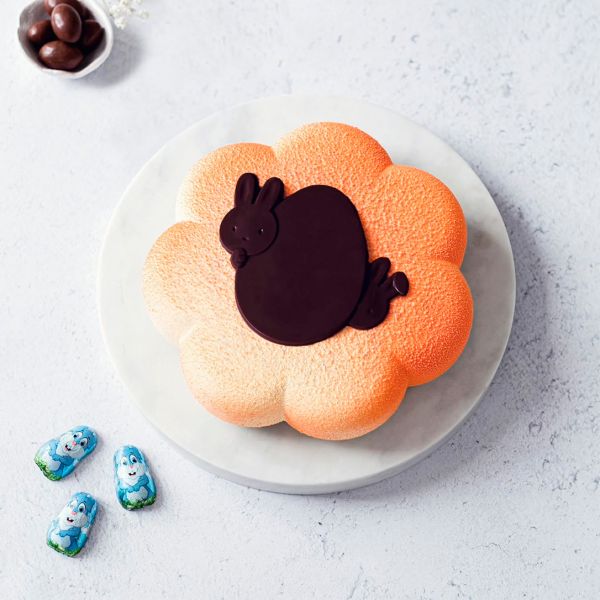 HAPPY SPRING Набір форма силіконова Ø 200 h 45 мм, 1250 мл + 2 форми для шоколаду 111 x 80 h 5 мм/11