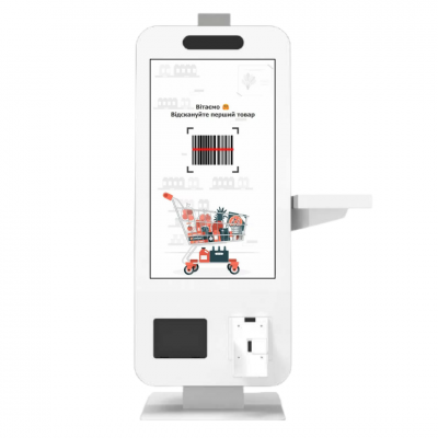 Каса самообслуговування настільна KF24W5 24''/Core i3/8Gb/128Gb SSD/2D білий