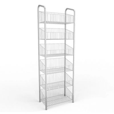Сітчастий стелаж "Колосок" з дугами 60 см 6 полиць