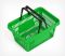 Кошик покупця з посиленими ручками, 20 літрів зелений 6018
