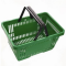 Кошик покупця з посиленими ручками, 20 літрів зелений