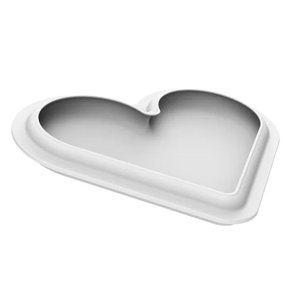 Форма силіконова "серце" (основа 210х173 h 21 мм, верх 190х155 h 12,5 мм) LEVEL HEARTS 580