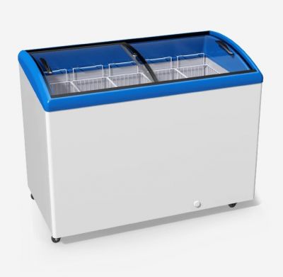 Морозильна скриня M400S з гнутим склом