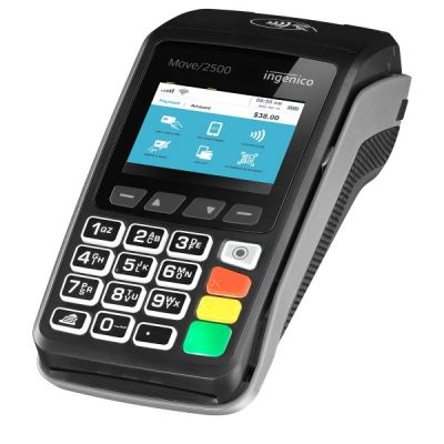 Термiнал Ingenico Move/2500 4G EM  CL Hybrid (мобільний термінал з вбудованим ЕТН-модулем