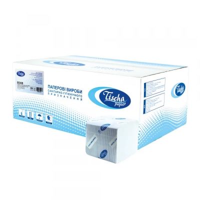 Папір туалетний в пачках Basic двошаровий, білий Папір туалетний в пачках Basic двошаровий, білий