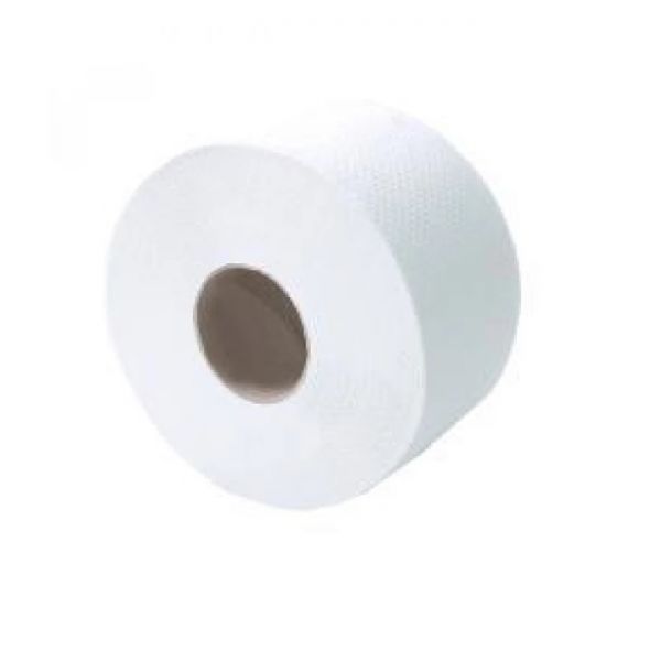 Туалетний папір в рулоні JUMBO, білий,  целюлоза, двошаровий