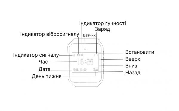 Пейджер-годинник для офіціанта Snow