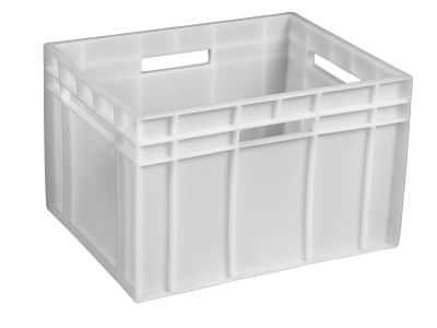 Пластиковий ящик суцільний 433х347х283мм білий