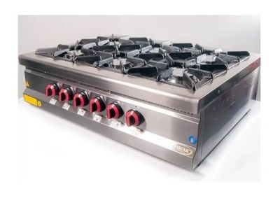 Газова шестиконфоркова плита Pimak 70MX-6S з газовим контролем