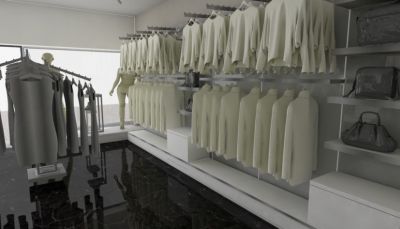 Стелаж для одягу тип 3