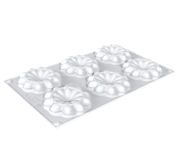 Набір форм для тартів KIT 3D TARTE RING BLOOM Silikomart