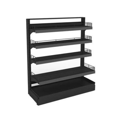 Стелаж без задніх стінок на 5 полиць