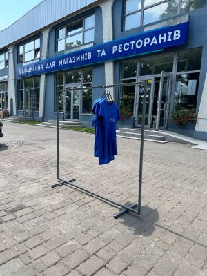 Стійка для одягу 1400х400х1300 мм Стійка для одягу 1400х400х1300 мм