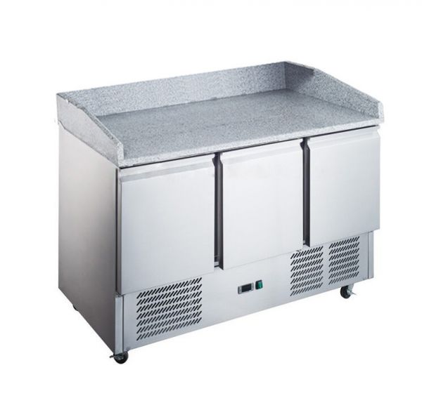 Стіл холодильний для піци з гранітною поверхнею Hurakan HKN-GXPZ3GR