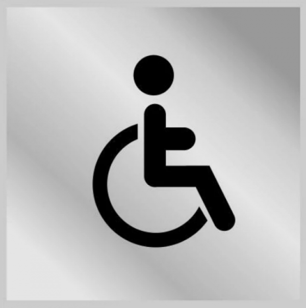Табличка туалет для осіб з інвалідністю