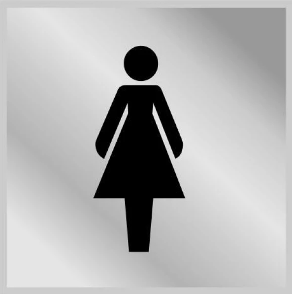 Табличка туалет жіночий