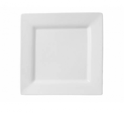 Тарілка квадратна з бортом Alt Porcelain, біла 21,5 см