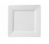 Тарілка квадратна з бортом Alt Porcelain, біла 25 см