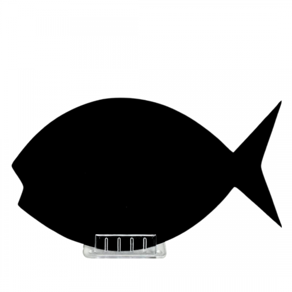 Крейдяна табличка «Рибка» чорна