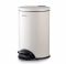 Відро для сміття з педаллю Rixo Solido PB112W біле матове 12 л