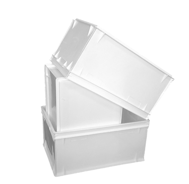 Пластиковий ящик суцільний 600х400х300мм білий