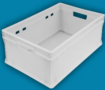 Пластиковий ящик суцільний 600х400х200мм білий