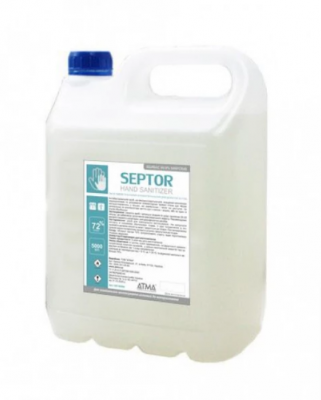 Засіб рідкий гігієнічний антибактеріальний для шкіри рук та тіла SEPTOR 5л Засіб рідкий гігієнічний антибактеріальний для шкіри рук та тіла SEPTOR 5л